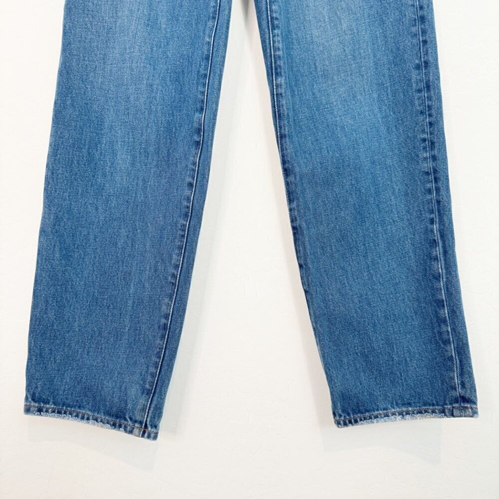 Madewell Denim Baggy Straight Leg High Rise Jeans Preppy Casual Contemporary 23 - Picture 4 of 11